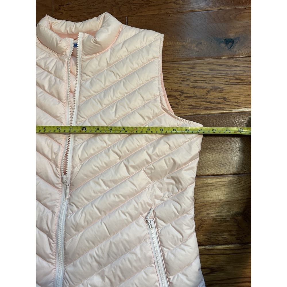 J.McLaughlin Womens Pink Goose Down Puffer Vest Size Large Full Zip Lightweight - Picture 5 of 11